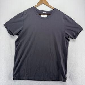 Reining Champ Shirt Mens XL Gray Blank Solid Crewneck Basic Crew Casual Cotton